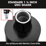 Diamond Core Drill Bit 102mm Concrete Wet Dry Tile Stone Brick Marble 1-1/4 UNC - Side View