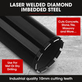Baumr-AG Diamond Core Drill Bit 114mm Concrete Wet Dry Tile Stone Brick Marble 1-1/4 UNC - Front View