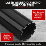 Baumr-AG Diamond Core Drill Bit 127mm Concrete Wet Dry Tile Stone Brick Marble 1-1/4 UNC - Front View