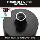 Baumr-AG Diamond Core Drill Bit 127mm Concrete Wet Dry Tile Stone Brick Marble 1-1/4 UNC - Side View
