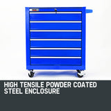 BULLET 6 Drawer Tool Box Cabinet Trolley Garage Toolbox Storage Mechanic Chest - 45-Degree Angle