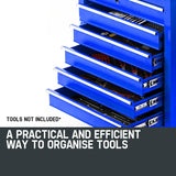 BULLET 6 Drawer Tool Box Cabinet Trolley Garage Toolbox Storage Mechanic Chest - Low Angle