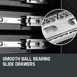 BULLET 8 Drawer Tool Box Cabinet Chest Storage Toolbox Garage Organiser Set - Top-Down View