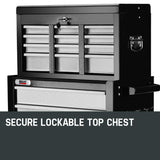 BULLET 8 Drawer Tool Box Cabinet Chest Storage Toolbox Garage Organiser Set - Top-Down View