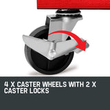 BULLET 8 Drawer Tool Box Cabinet Chest Storage Toolbox Garage Organiser Set - Low Angle