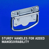 BULLET 9 Drawer Tool Box Chest Mechanic Organiser Garage Storage Toolbox Set - Close-Up Angle