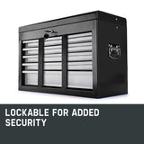 BULLET 9 Drawer Tool Box Chest Garage Storage Mechanic Organiser Toolbox Set - 45-Degree Angle