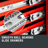 BULLET 9 Drawer Tool Box Chest Organiser Mechanic Garage Storage Toolbox Set - Top-Down View