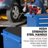BULLET Pro 7 Drawer Tool Box Cabinet Trolley Storage, Toolbox Garage Organiser Set, Blue - Extra Image