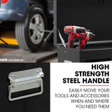 Bullet Pro 9 Drawer Tool Box Chest, Organiser Mechanic Garage Storage Toolbox Set - Black - Extra Image