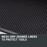 BULLET 15 Drawer Tool Box Storage Cabinet Chest Garage Trolley Mechanic Toolbox - Front View