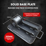 BAUMR-AG 94kg 420x540mm Plate Compactor, Sprinkler System, Paver Pad - Front View