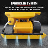 BAUMR-AG 94kg 420x540mm Plate Compactor, Sprinkler System, Paver Pad - Side View