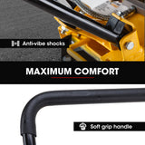 BAUMR-AG 94kg 420x540mm Plate Compactor, Sprinkler System, Paver Pad - Close-Up Angle