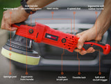 UNIMAC Electric Car Polisher Buffer Dual Action Orbital Polishing Sanding Waxer Sander Machine 720W - Front View