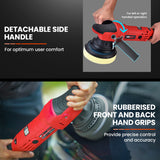 UNIMAC Electric Car Polisher Buffer Dual Action Orbital Polishing Sanding Waxer Sander Machine 720W - Close-Up Angle
