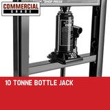 Baumr-AG 10 Tonne Hydraulic Shop Press Workshop Jack Bending Stand H-Frame - Front View