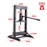 Baumr-AG 10 Tonne Hydraulic Shop Press Workshop Jack Bending Stand H-Frame - Rear View
