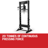 Baumr-AG 20 Tonne Hydraulic Shop Press Workshop Jack Bending Stand H-Frame - Front View