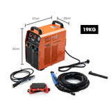 ROSSI 40 Amp Plasma Cutter, Portable Oxy Torch Cutting Machine, with Built-in Air Compressor, 15A Plug - Rear View