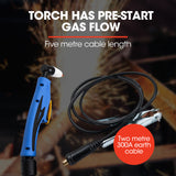 ROSSI 40 Amp Plasma Cutter, Portable Oxy Torch Welder Cutting Machine, 15A Plug - Rear View