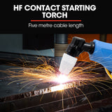 ROSSI 40 Amp Plasma Cutter, Portable Oxy Torch Welder Cutting Machine, 15A Plug - Close-Up Angle