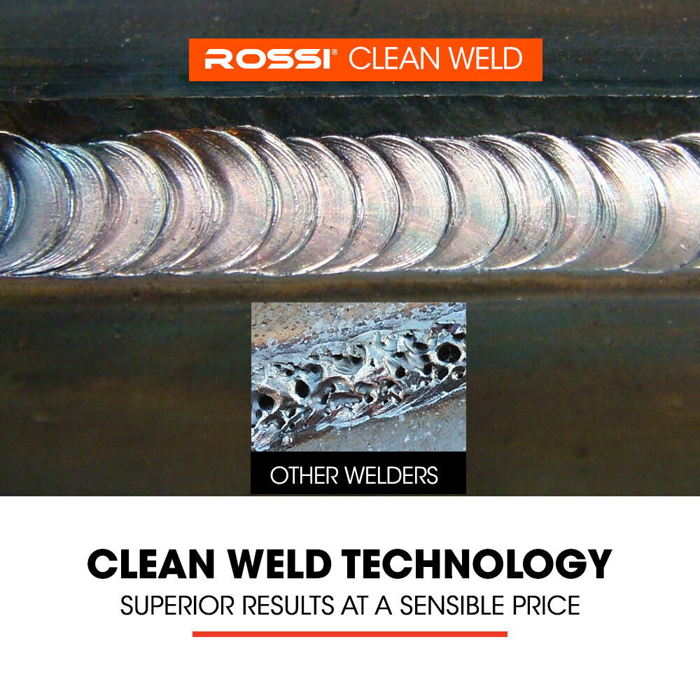 ROSSI 170Amp MIG ARC Stick Welder, with Carry Case & Accessories, 15A Plug