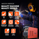 ROSSI 170Amp MIG ARC Stick Welder, with Carry Case & Accessories, 15A Plug - Side View