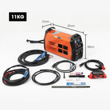 ROSSI Portable Inverter Welder Plasma Cutter, 3in1 Multi-function Cut/MMA/TIG Welding Machine, 15A Plug - Rear View
