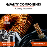 ROSSI 160 Amp Inverter Arc MMA Stick DC Welder, Portable Welding Machine, 15A Plug - Side View