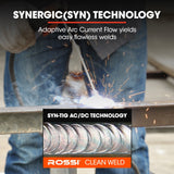 ROSSI 160 Amp AC DC TIG MMA ARC Stick Inverter Welder, Ideal for Aluminium and Copper Welding, 15A Plug - Top-Down View