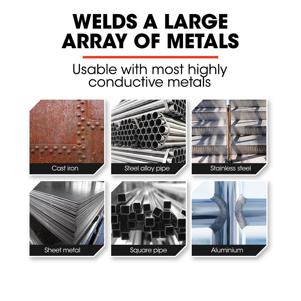 ROSSI 160 Amp AC DC TIG MMA ARC Stick Inverter Welder, Ideal for Aluminium and Copper Welding, 15A Plug