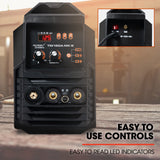 ROSSI 160 Amp AC DC TIG MMA ARC Stick Inverter Welder, Ideal for Aluminium and Copper Welding, 15A Plug - Top-Down View