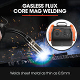 ROSSI 120 Amp Inverter Welder, 3in1 Portable MMA ARC /MIG Gasless /Lift-TIG Welding Machine, 15A Plug - Top-Down View