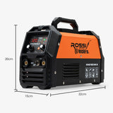 ROSSI 120 Amp Inverter Welder, 3in1 Portable MMA ARC /MIG Gasless /Lift-TIG Welding Machine, 15A Plug - Rear View