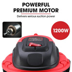 Baumr-AG 20L 1200W Wet and Dry Vacuum Cleaner, with Blower, for Car, Workshop, Carpet