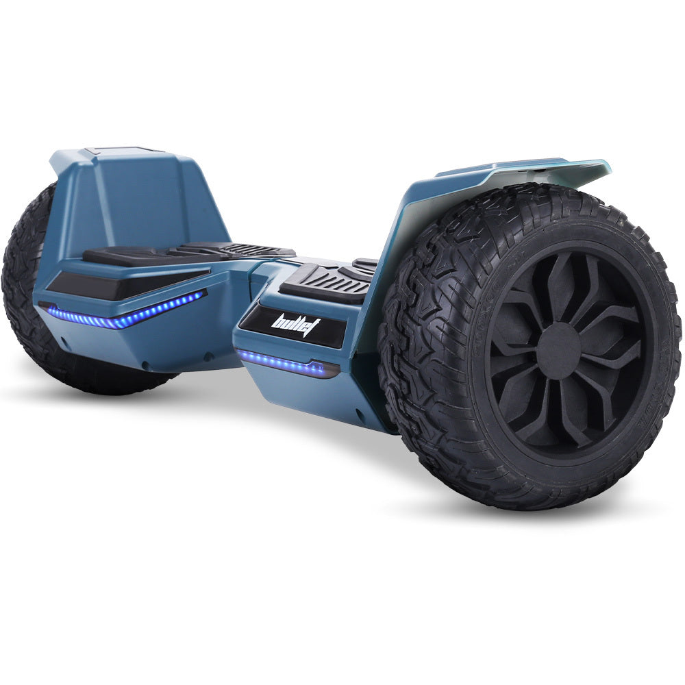 Bullet SX-4500 Hoverboard Scooter, 8.5 Wheels, 700W Brushless, Superior Self Balancing System, UL Certified, LED Lights, Carry Bag, Navy Blue