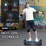 Bullet SX-4500 Hoverboard Scooter, 8.5 Wheels, 700W Brushless, Superior Self Balancing System, UL Certified, LED Lights, Carry Bag, Navy Blue - Side View