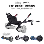 BULLET KART-X Hoverboard Seat Attachment, for 6.5" 8" 10" models, Adjustable Length Frame