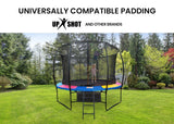 UP-SHOT 12ft Replacement Trampoline Safety Pad Padding Multi-Coloured - 45-Degree Angle