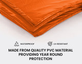 UP-SHOT 14ft Replacement Trampoline Safety Pad Padding Orange - Close-Up Angle