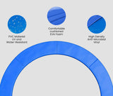 UP-SHOT 16ft Trampoline Safety Pad Blue Padding Replacement Round Spring Cover - Front View