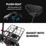 ALPHA Rover Electric Scooter with Seat, 500W 48V 25km/h 30km Range, 14-inch Tyres, Motorised Commute