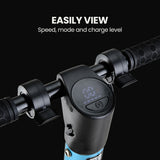 ALPHA Peak Electric Scooter 300W Power Up to 25km/h Adult Teens E-Scooter Easy Fold, Blue - Side View