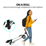 ALPHA Peak Electric Scooter 300W Power Up to 25km/h Adult Teens E-Scooter Easy Fold, White - Extra Image