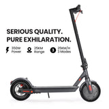ALPHA Urban 8 Electric Scooter, Suspension, 25km Range, 8.5-Inch Wheels, Brushless Motor, Motorised Commuter eScooter for Adults, Grey - Side View