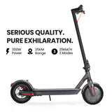 ALPHA Urban 8 Electric Scooter, Suspension, 25km Range, 8.5-Inch Wheels, Brushless Motor, Motorised Commuter eScooter for Adults, Grey - Side View