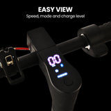 ALPHA Urban 8 Electric Scooter, Suspension, 25km Range, 8.5-Inch Wheels, Brushless Motor, Motorised Commuter eScooter for Adults, Grey - Top-Down View