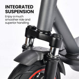 ALPHA Urban 10 Electric Scooter, 35km/h, Suspension, 35km Range, 10-Inch Wheels, Brushless Motor, Free APP, Motorised Commuter eScooter for Adults, Grey - 45-Degree Angle
