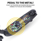 ROVO KIDS WhizKid Electric Scooter, Ages 5-11, Adjustable Height, Lithium Battery, Brushless Motor, Black - 45-Degree Angle